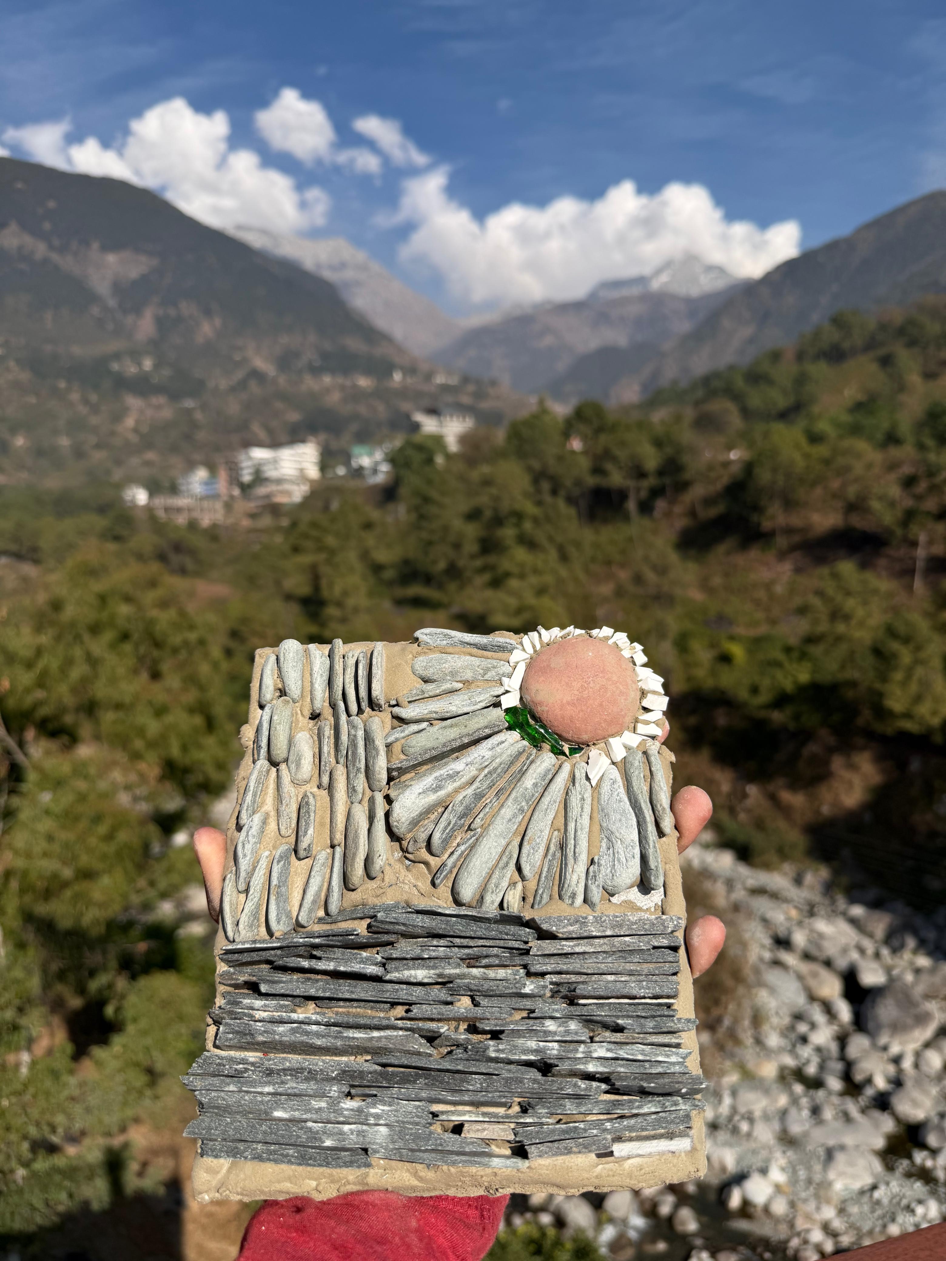 Pottery session at the retreat